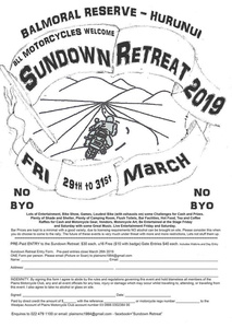 Sundown Retreat - 29-31 March 2019