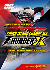 POSTPONED UNTIL LATER IN THE YEAR Thunder X
